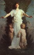Abbot H Thayer Caritas oil painting